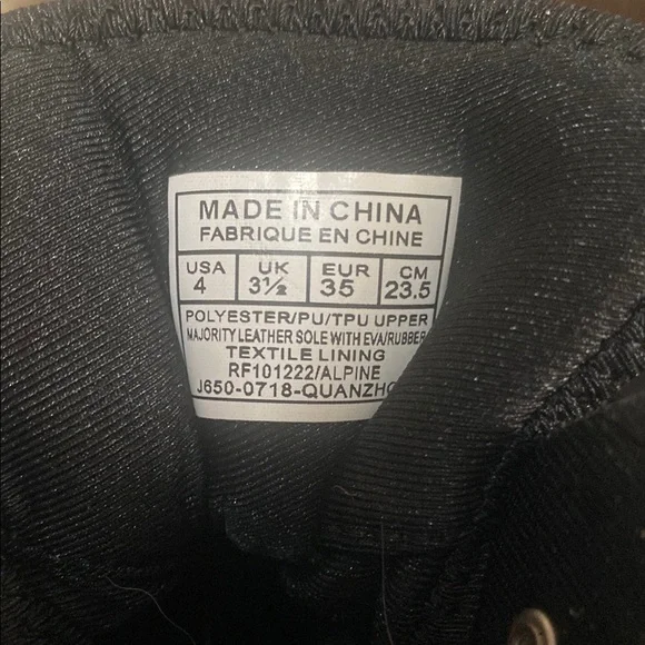 Polo by Ralph Lauren Boys Black/Gray/Blue Boots Size 4 - Picture 8 of 9